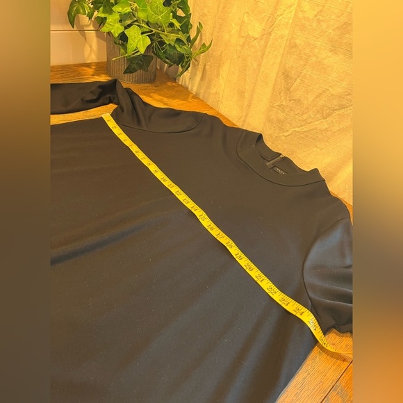 WOMANCE  black dress size 3x dress, high collar, zipper at the back. - Picture 3 of 9